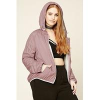 Plus Size Hooded Windbreaker