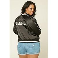 Plus Size Embroidered Jacket