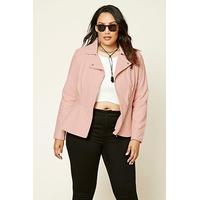 Plus Size Quilted Moto Jacket