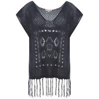 Plum Tree Khan navy knitted vest