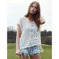 Plum Tree Khan white knitted vest