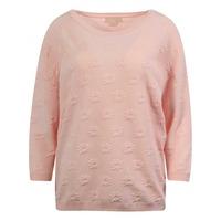 Plum Tree pink embossed flower jumper