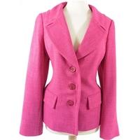 Planet Size 8 Hot Pink Wool Mix Summer Blazer Jacket