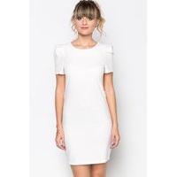 pleat sleeve dress