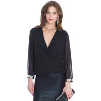 Plunge Blouse - Black