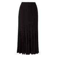 Plain Jersey Skirt with Godets L27in