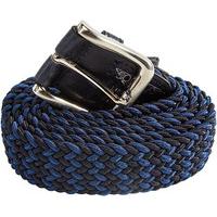 plaited elasticated belts blue size large polyesterelastane