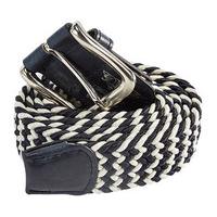 Plaited Elasticated Belts, White, Size XXL, Polyester/Elastane