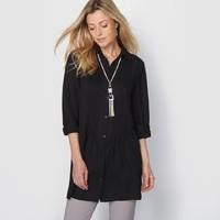 Plain Softly Draping Crêpe Tunic