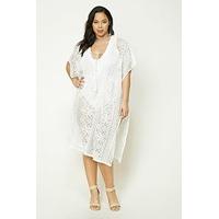 Plus Size Lace Swim Kaftan