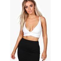 Plunge Bralet - white