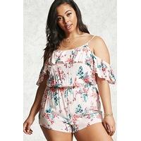 Plus Size Floral Swim Cover-Up