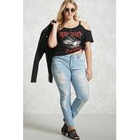 Plus Size Distressed Jeans