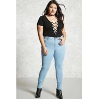 Plus Size Mid-Rise Skinny Jeans