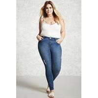 plus size distressed jeans