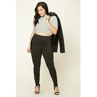 plus size faux leather leggings