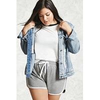 Plus Size Contrast Shorts