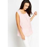 Pleated Hem Top