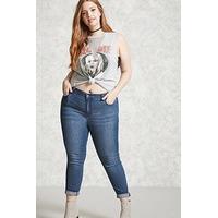 Plus Size Mid-Rise Skinny Jeans