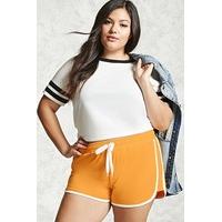 Plus Size Contrast Shorts