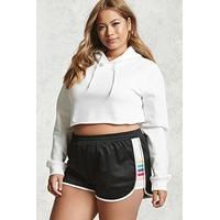 Plus Size Striped Shorts