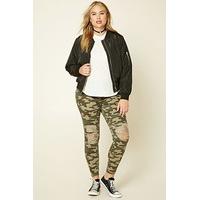 Plus Size Camo Trousers