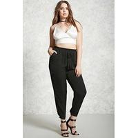Plus Size Satin Joggers