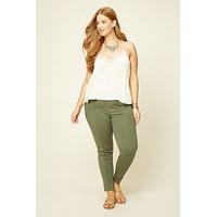 Plus Size Patch Pocket Pants