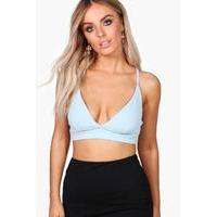 Plunge Bralet - silver