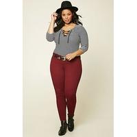 Plus Size Mid-Rise Ankle Jeans