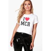 plus i heart manchester t shirt white