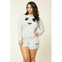 Plus Size Dog Graphic Shorts