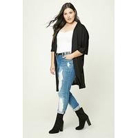 Plus Size Open-Front Cardigan