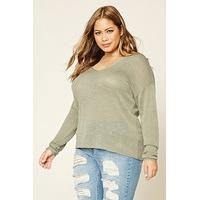 Plus Size Slub Knit Jumper