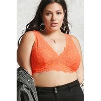 Plus Size Lace Trim Bralette