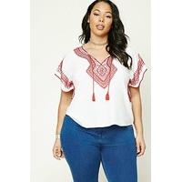 Plus Size Embroidered Top