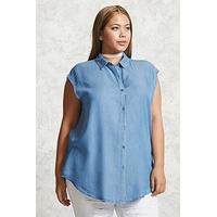 Plus Size Chambray Shirt