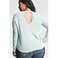 plus size back cutout jumper