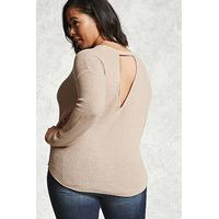 Plus Size Back Cutout Jumper