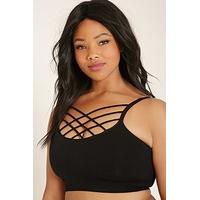 Plus Size Caged-Front Bralette