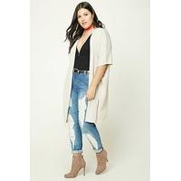 plus size open front cardigan