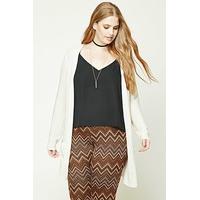 plus size open front cardigan