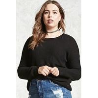 plus size back cutout jumper