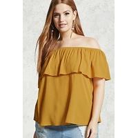 plus size off the shoulder top