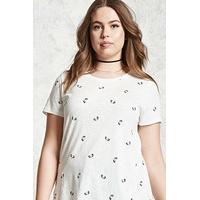 Plus Size Panda Face Tee