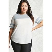 plus size colorblock tee