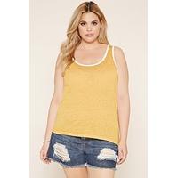 Plus Size Burnout Knit Tank