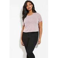 Plus Size Slub Knit Tee