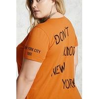 plus size new york graphic tee