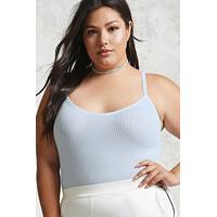 Plus Size Ribbed Bodysuit